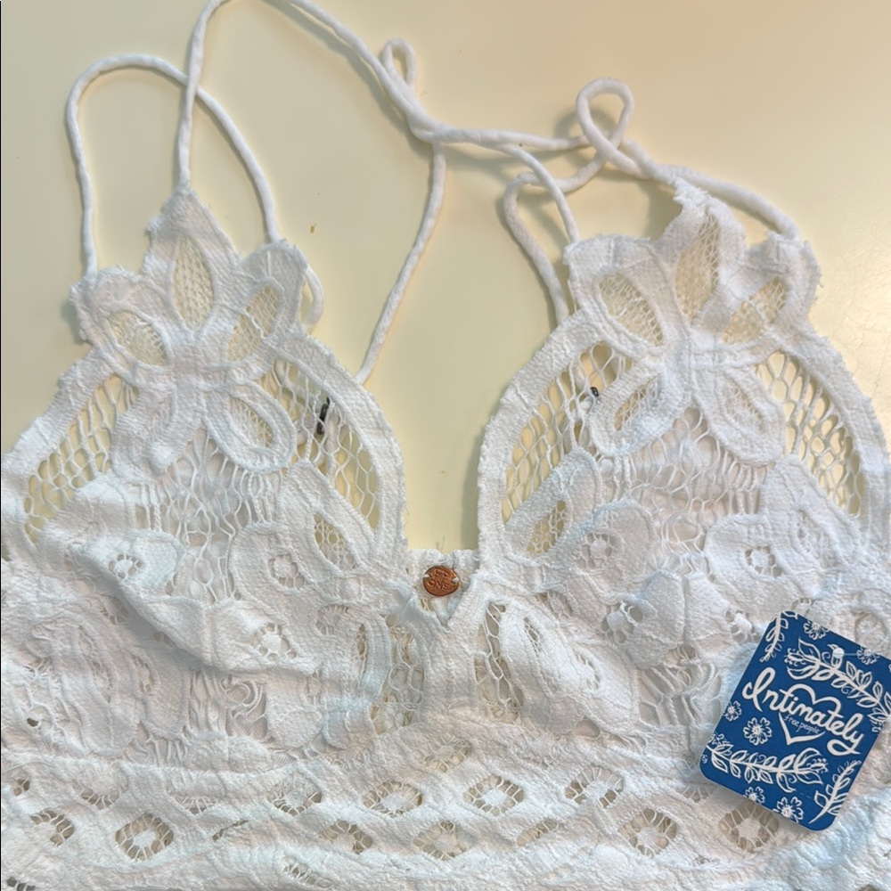 NWT Free People Women's White Lace Bralette XS